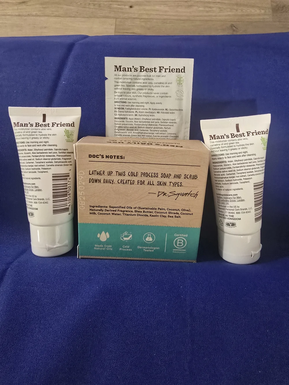 Bulldog Original Moisturizer for Men And Bar Soap.